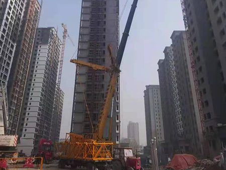 160噸吊車(chē)工作場(chǎng)景